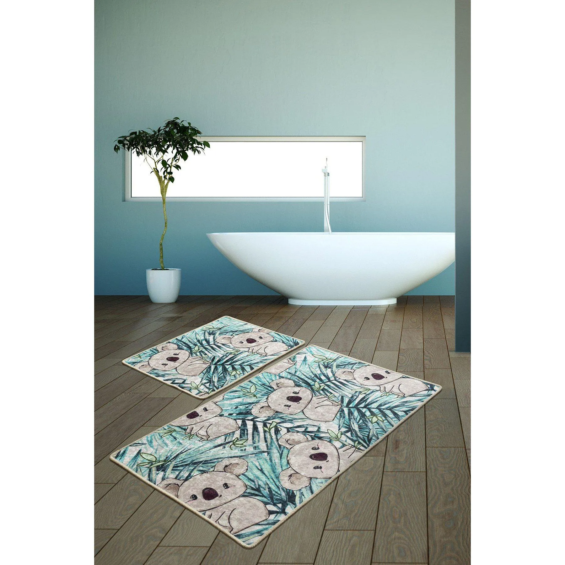 Koala - Green  Bath Mat