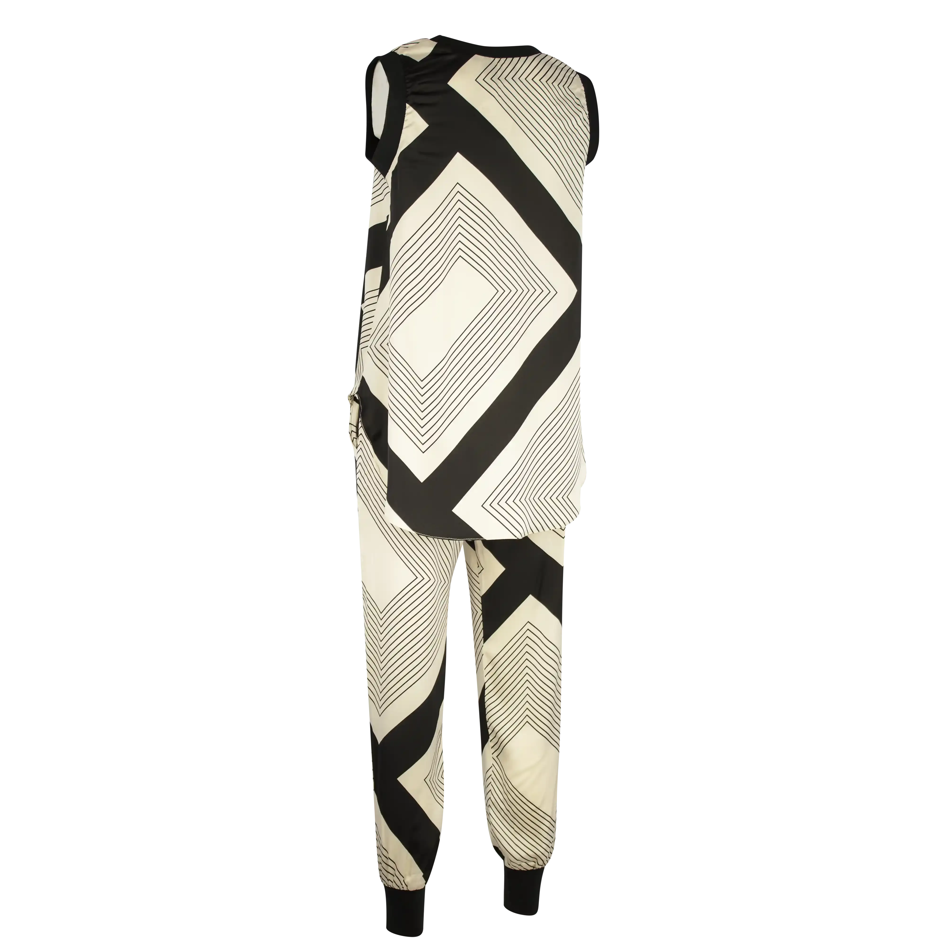 LEEZY Zig Zag Black Ivory