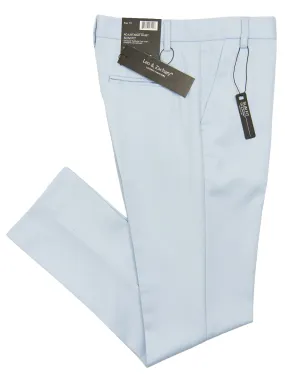 Leo & Zachary 28196 Boy's Dress Pants - Solid Gab - Sky Blue