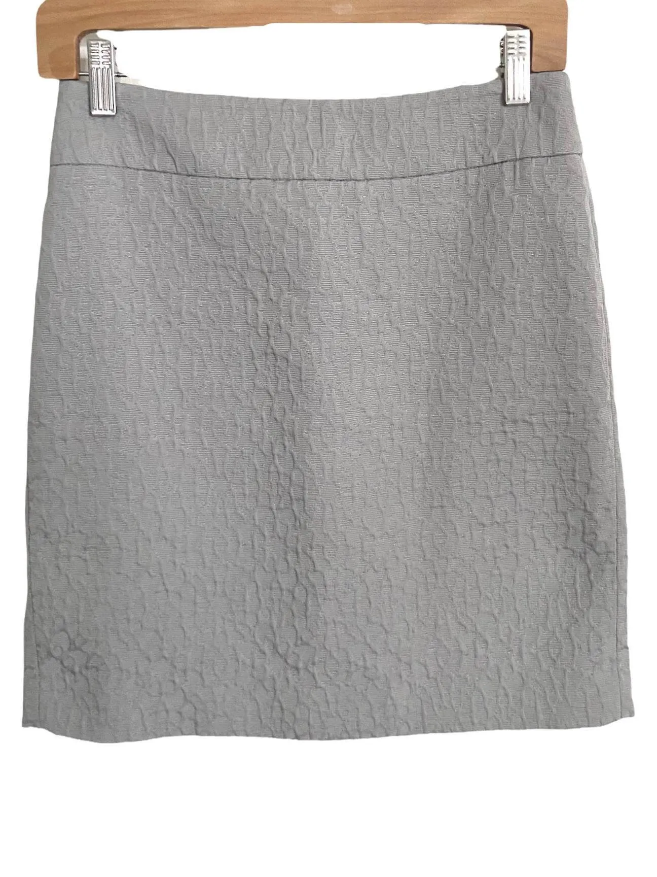 Light Summer Gray Textured Skirt