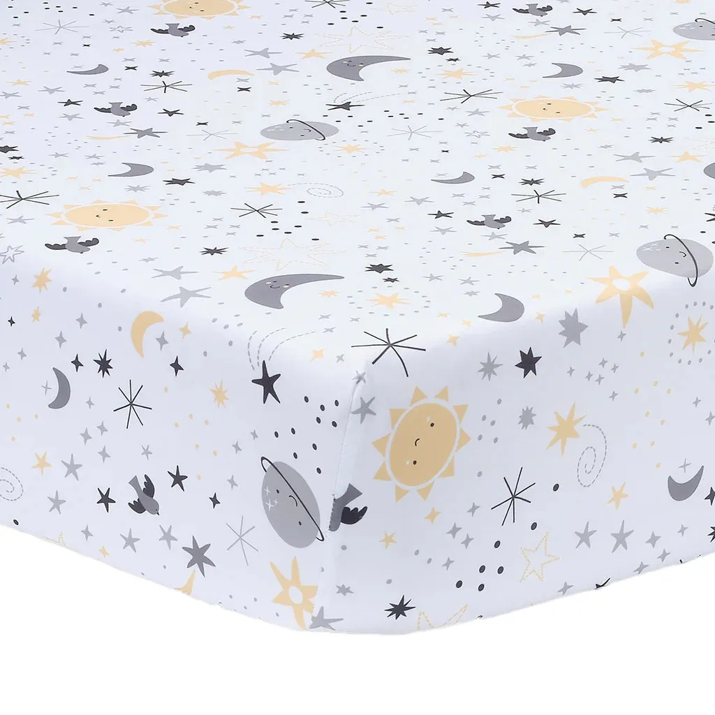 Little Star Celestial 3-Piece Nursery Baby Crib Bedding Set