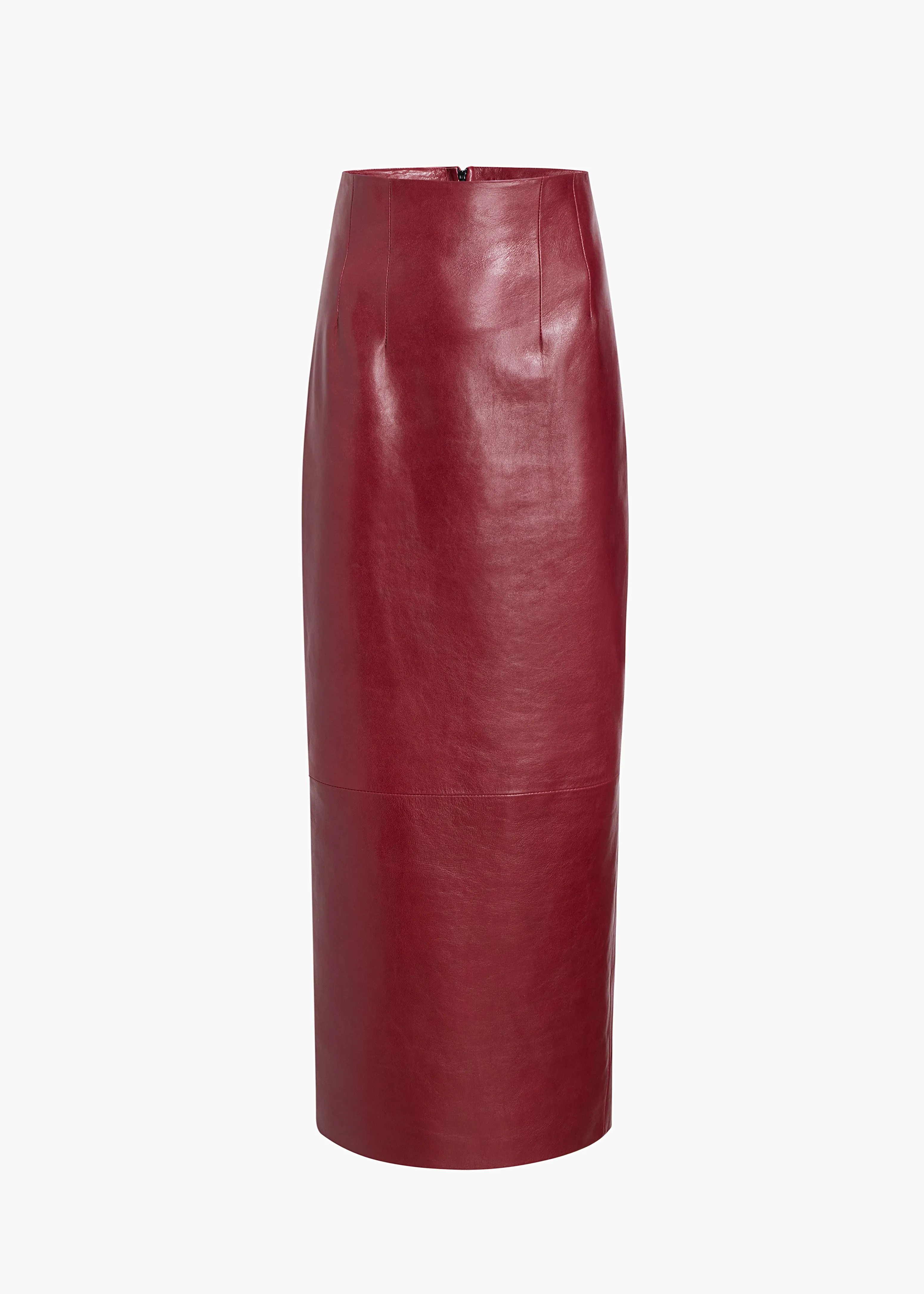 Loxley Skirt in Oxblood Leather