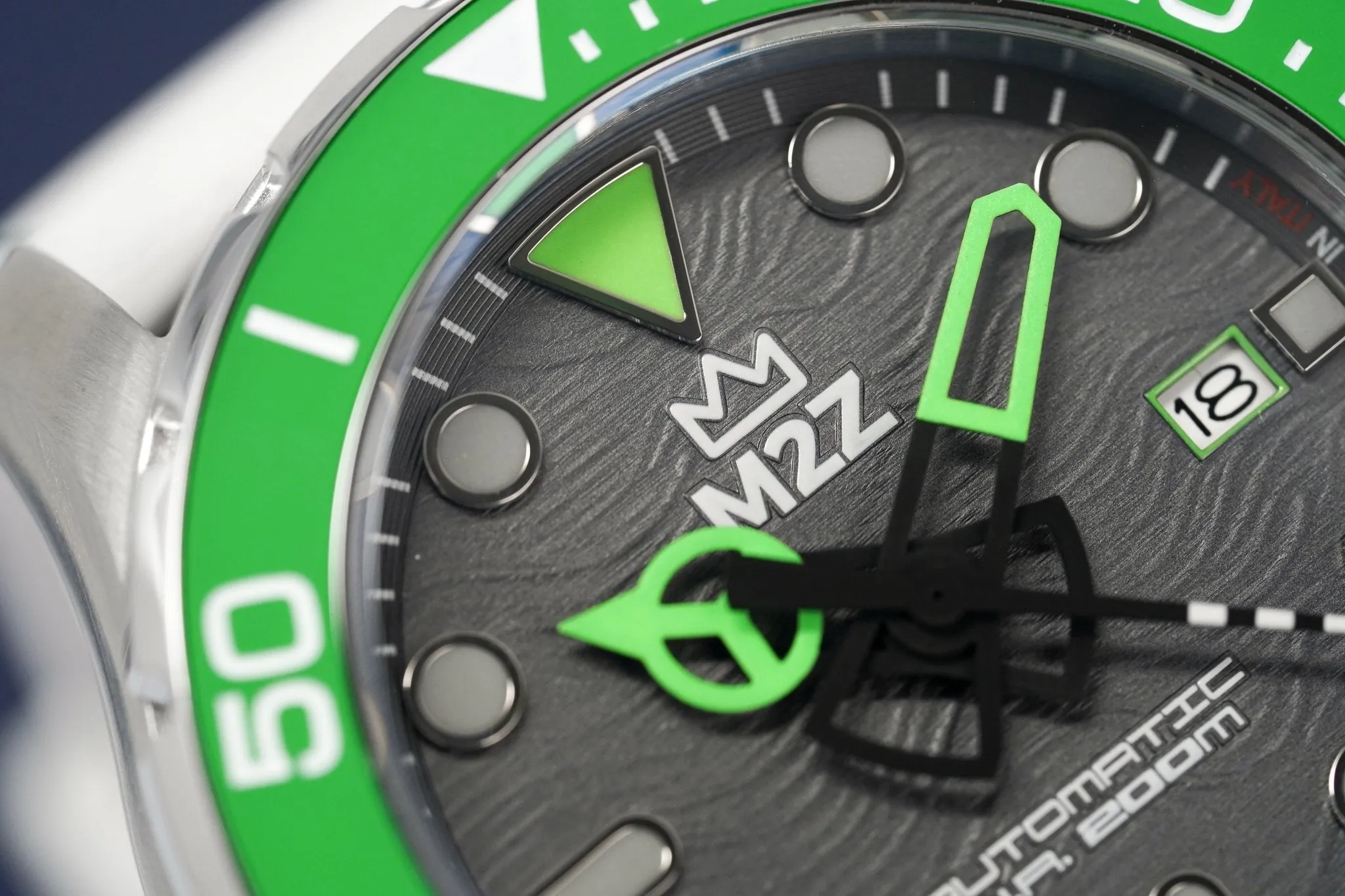 M2Z Men's Watch Diver 200 Green 200-001