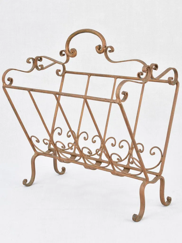 Magazine stand, wrought iron, Italian (1950s)