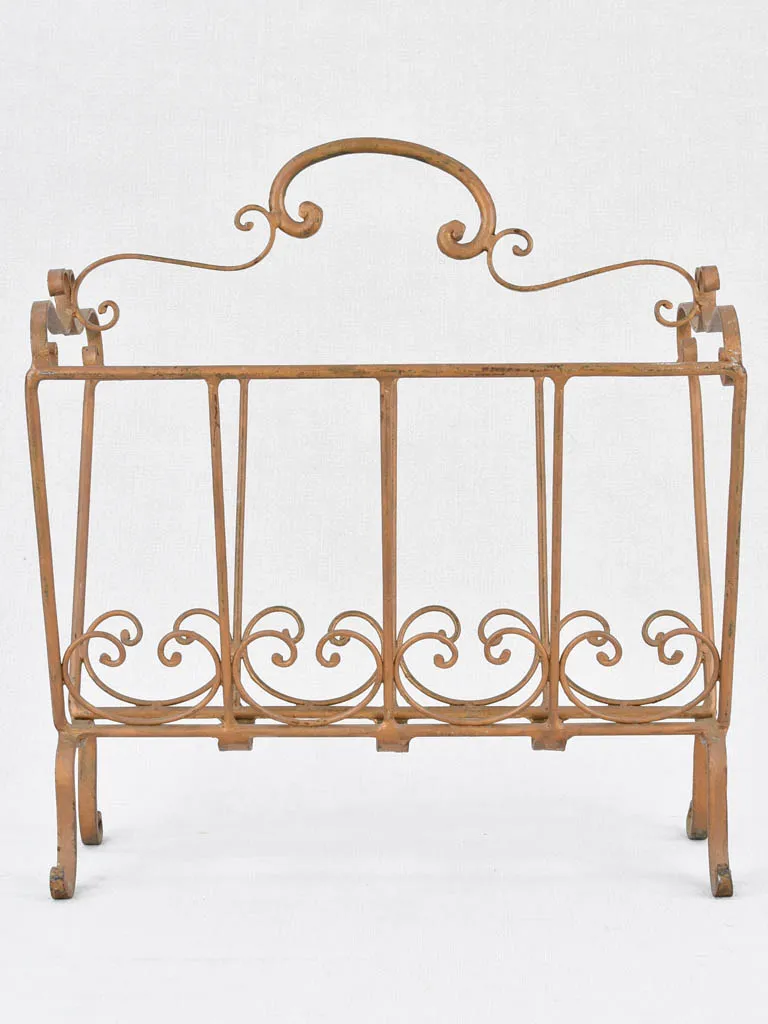 Magazine stand, wrought iron, Italian (1950s)