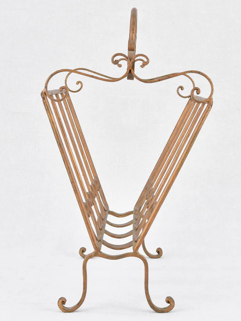 Magazine stand, wrought iron, Italian (1950s)