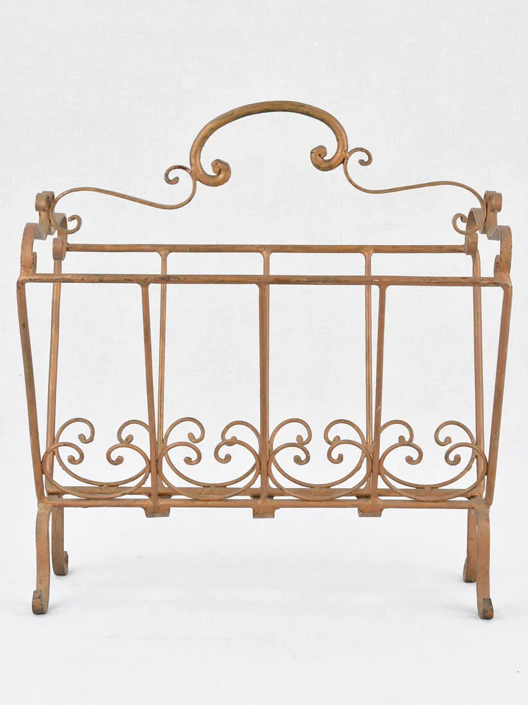 Magazine stand, wrought iron, Italian (1950s)