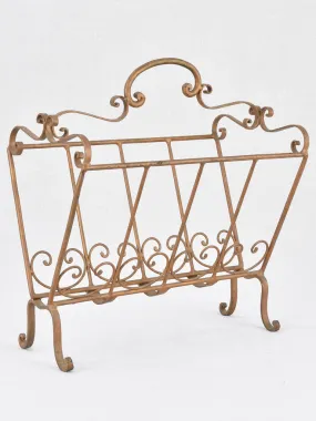 Magazine stand, wrought iron, Italian (1950s)