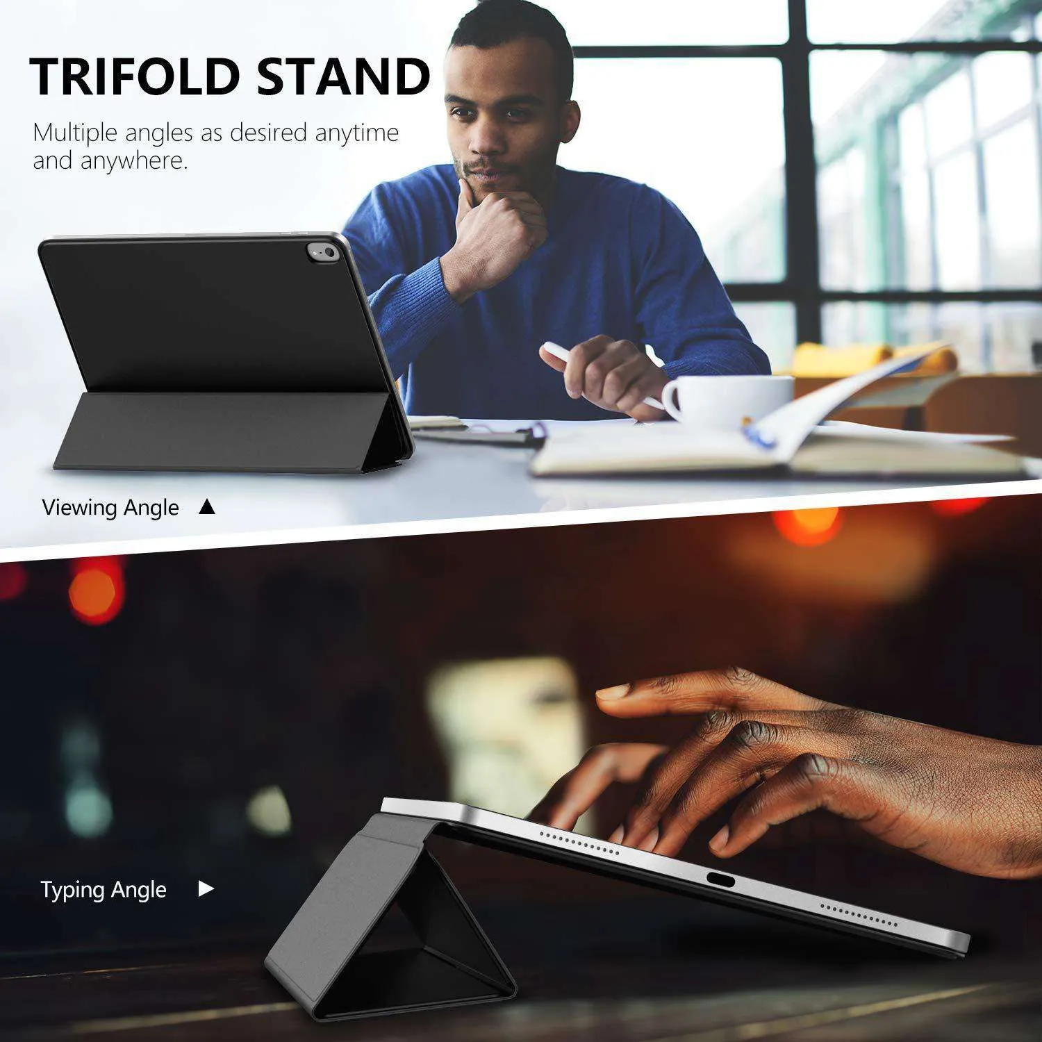 Magnetic Origami Smart Cover for iPad Pro 12.9-inch, 3rd Gen (2018)