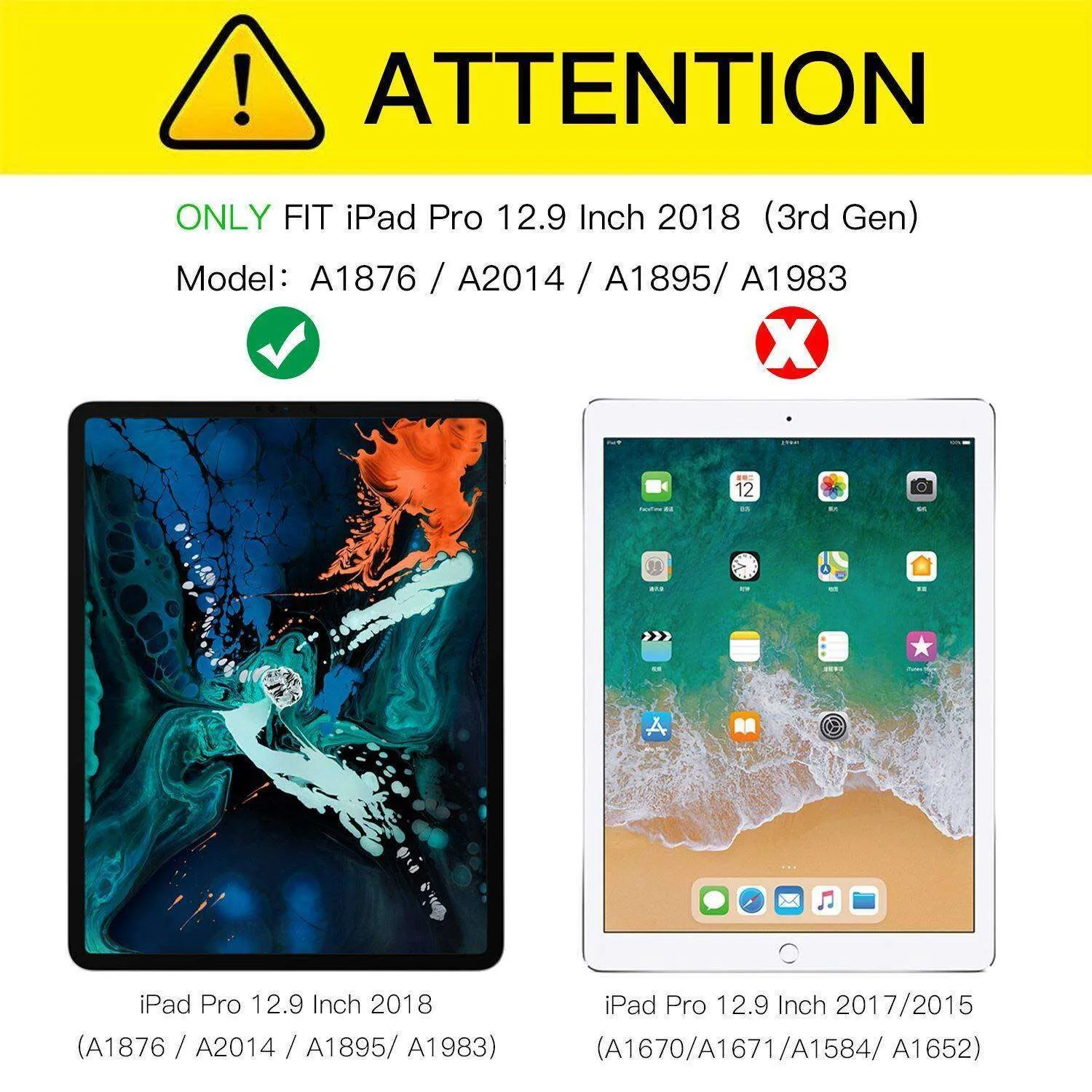 Magnetic Origami Smart Cover for iPad Pro 12.9-inch, 3rd Gen (2018)