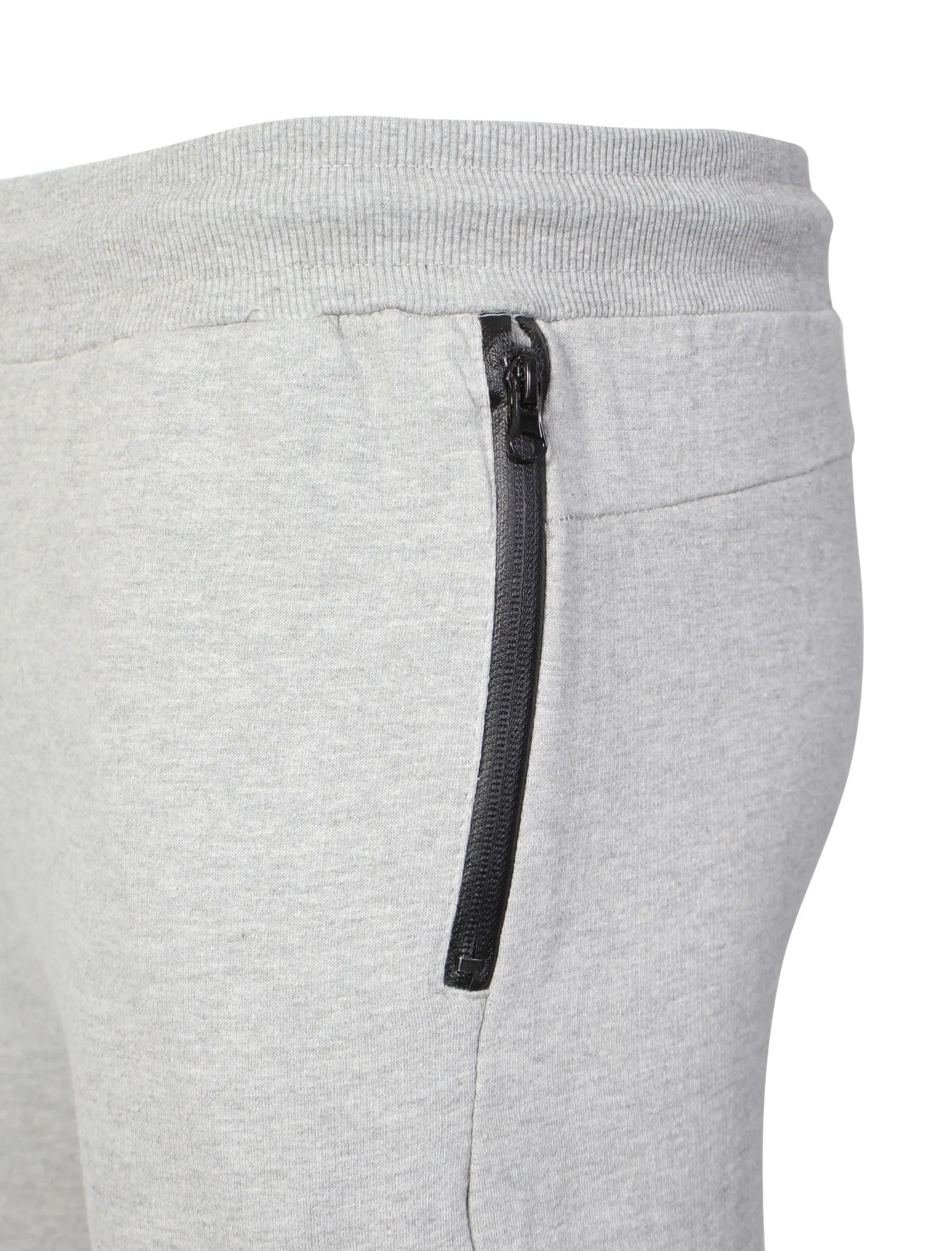 Mens Sammi Skinny Fit Cuffed Joggers in Grey Marl