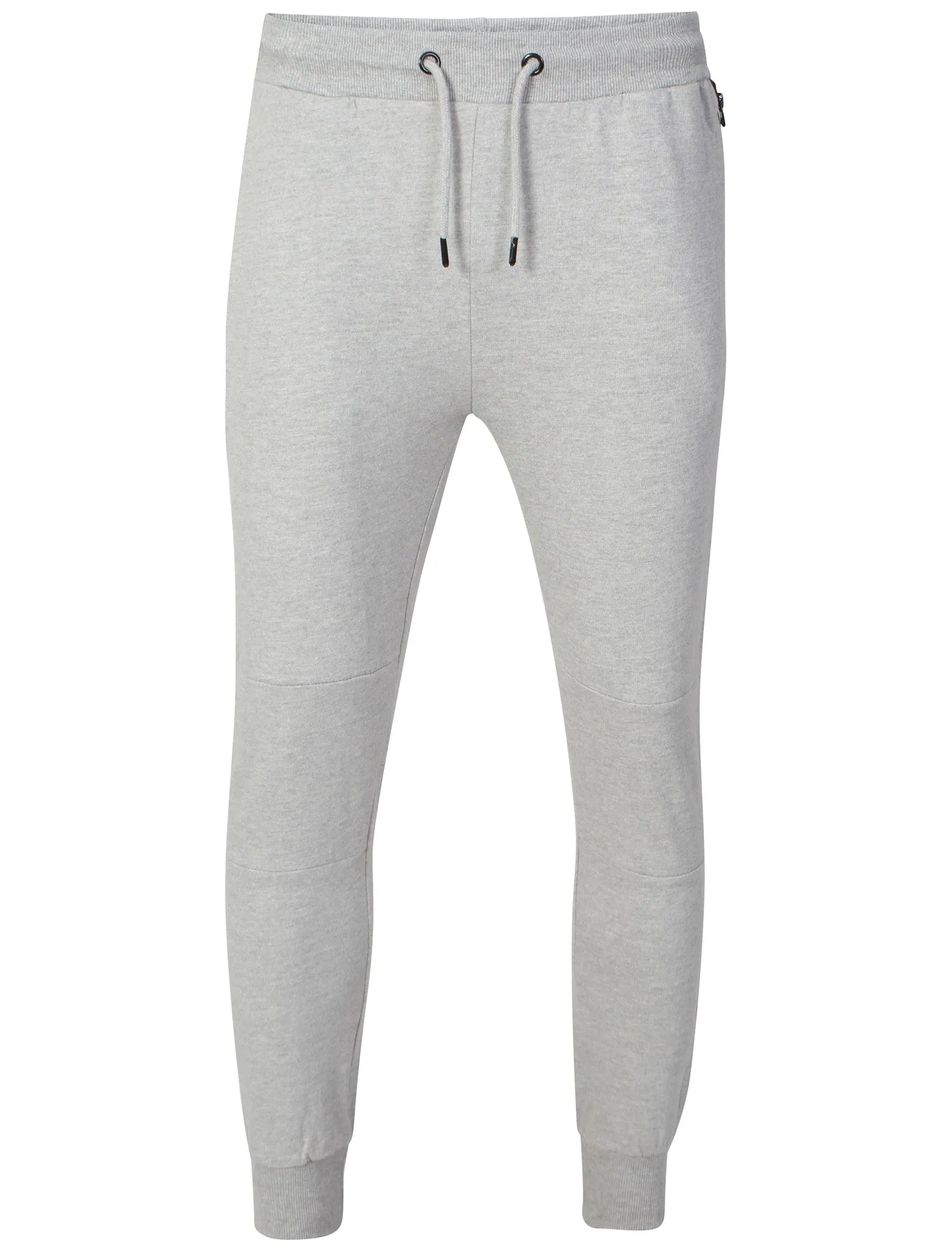 Mens Sammi Skinny Fit Cuffed Joggers in Grey Marl