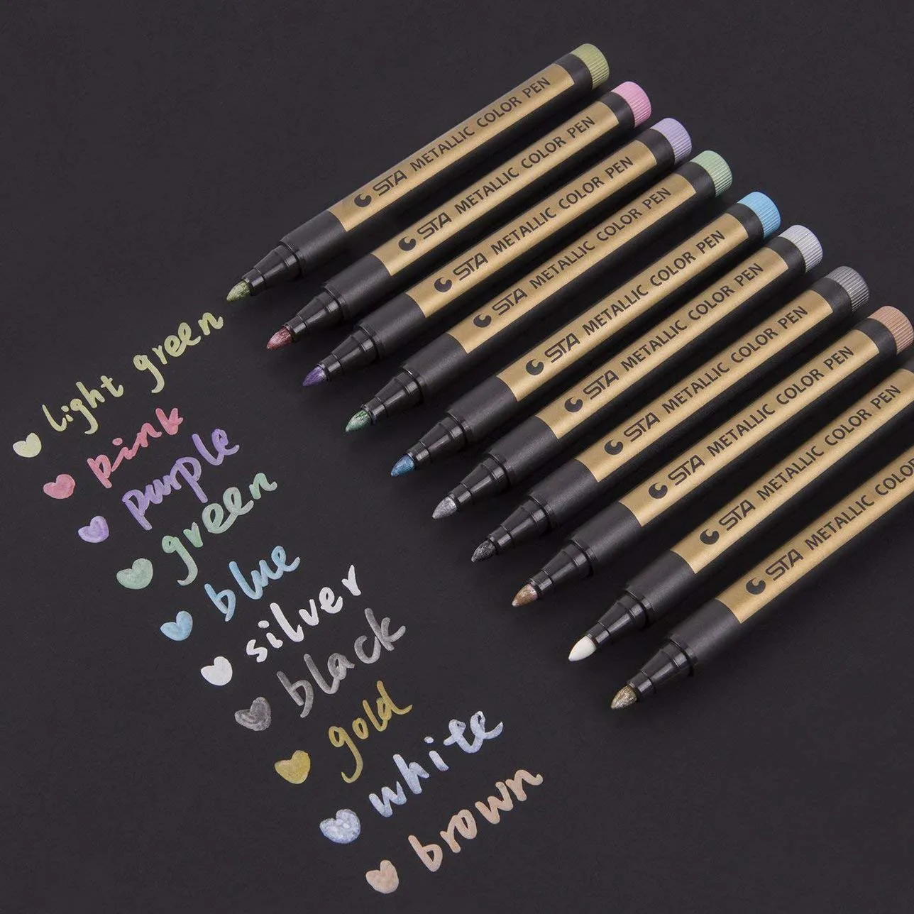 Metallic Marker Paint Pens - Set of 10
