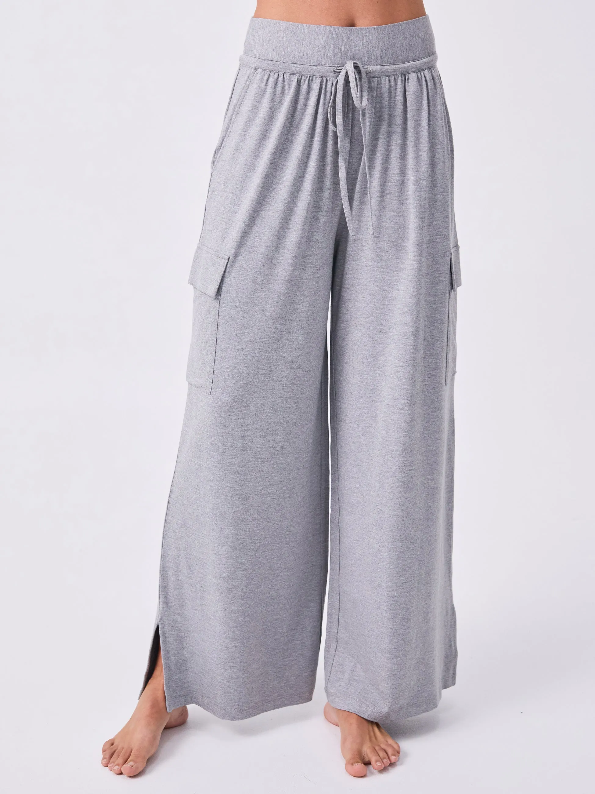 Modal Freedom Cargo Pant - Melange Grey