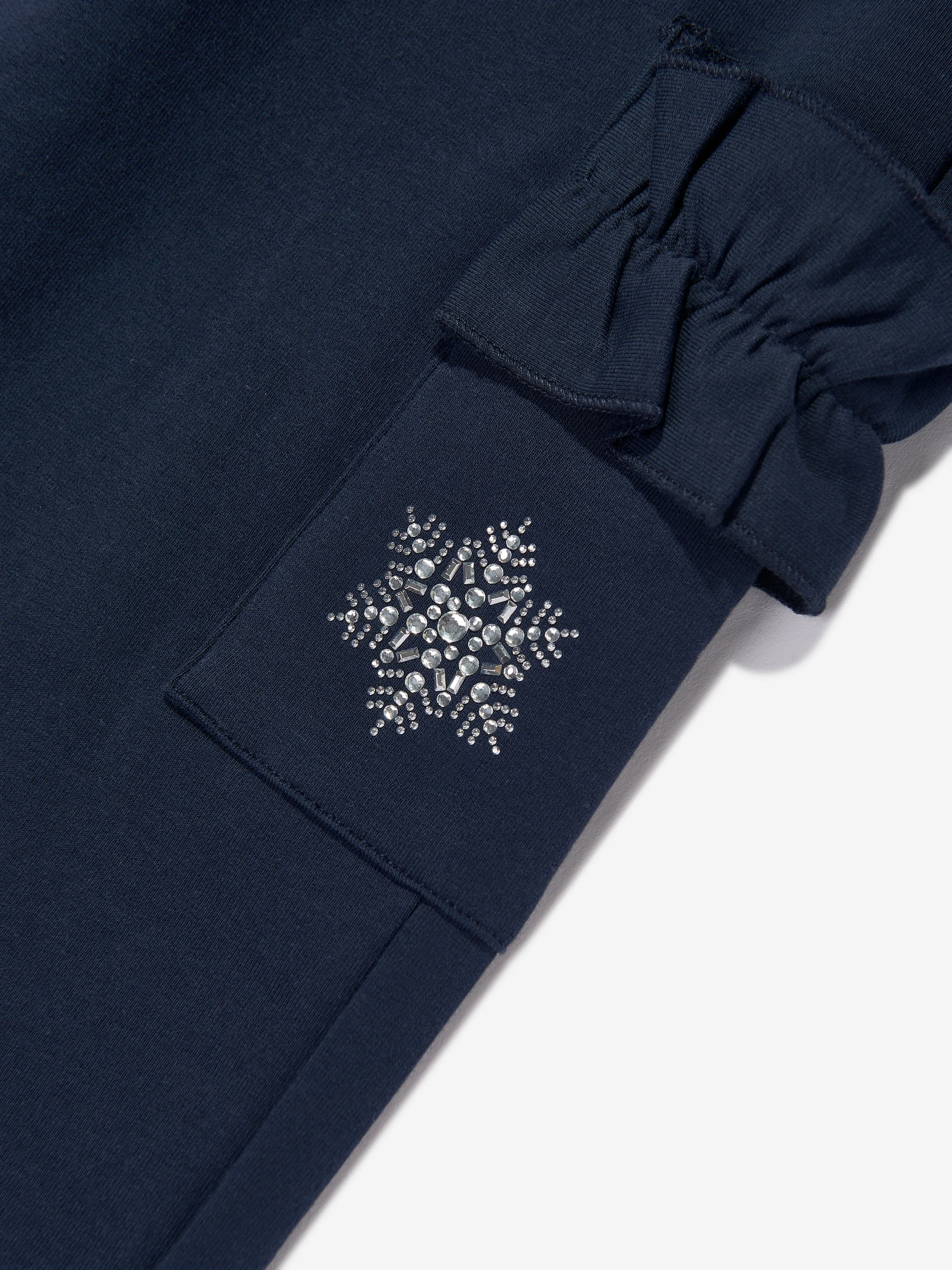Monnalisa Girls Cargo Joggers in Blue
