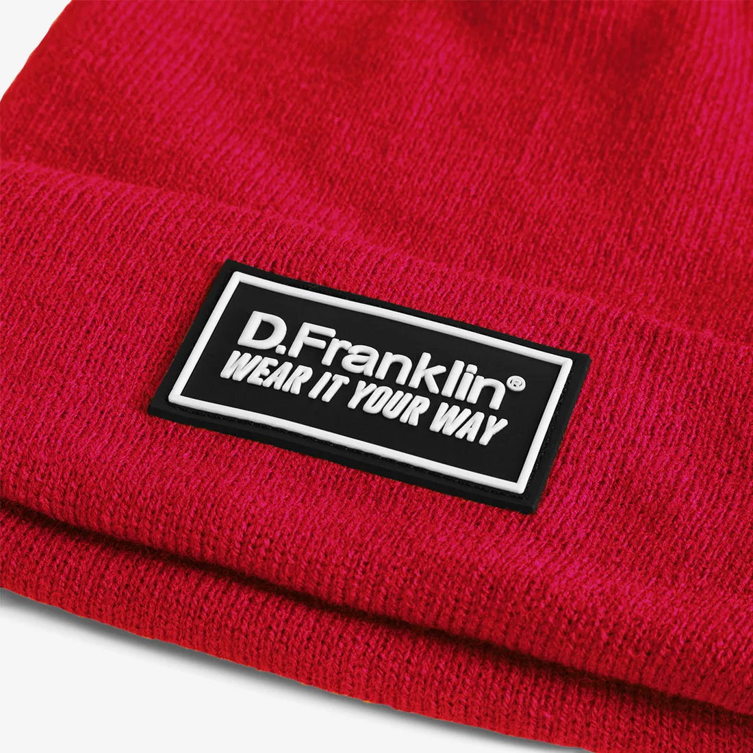 Mountain Red Beanie