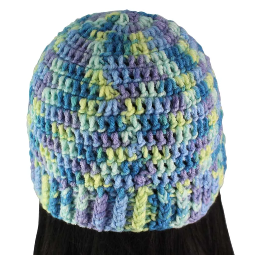 Multicolor Crochet Snug Beanie Hat Medium/Large - JMCH58ML