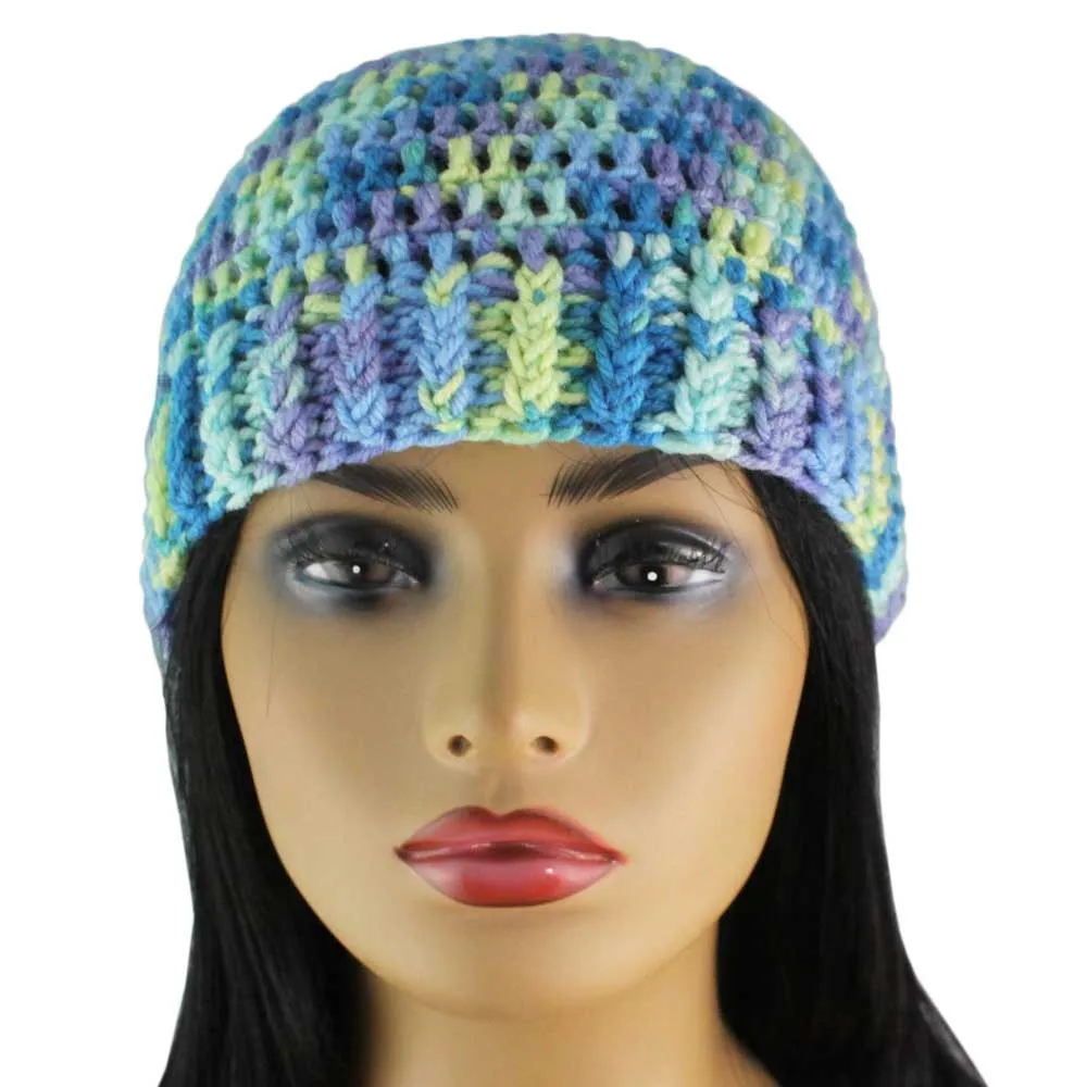 Multicolor Crochet Snug Beanie Hat Medium/Large - JMCH58ML