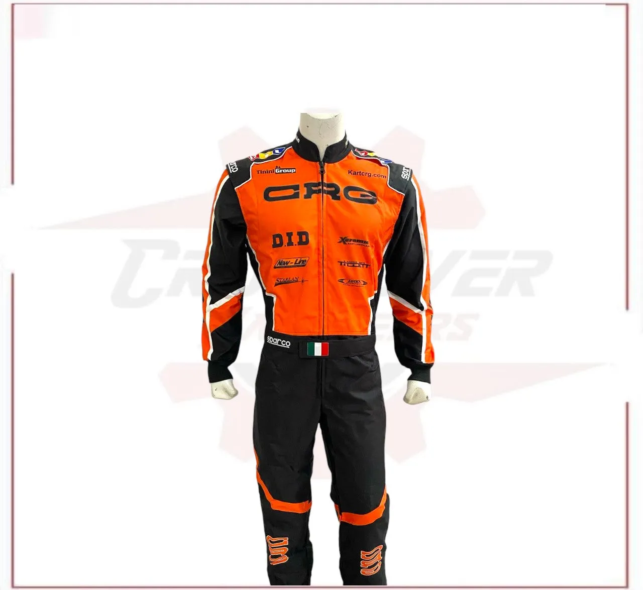 New 2022 CRG Go Kart Overall Sublimation Printed Racing Suit
