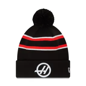 New Era Beanie F1 HAAS Team Black Scarlet