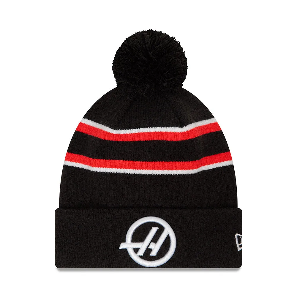 New Era Beanie F1 HAAS Team Black Scarlet