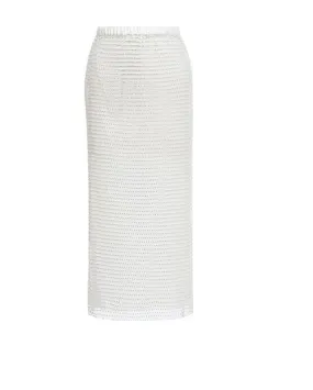 Off-White Diddy Mesh Midi Skirt