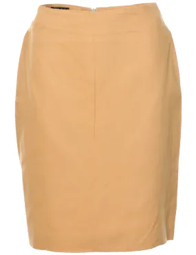 Pale Yellow Pencil Skirt - S
