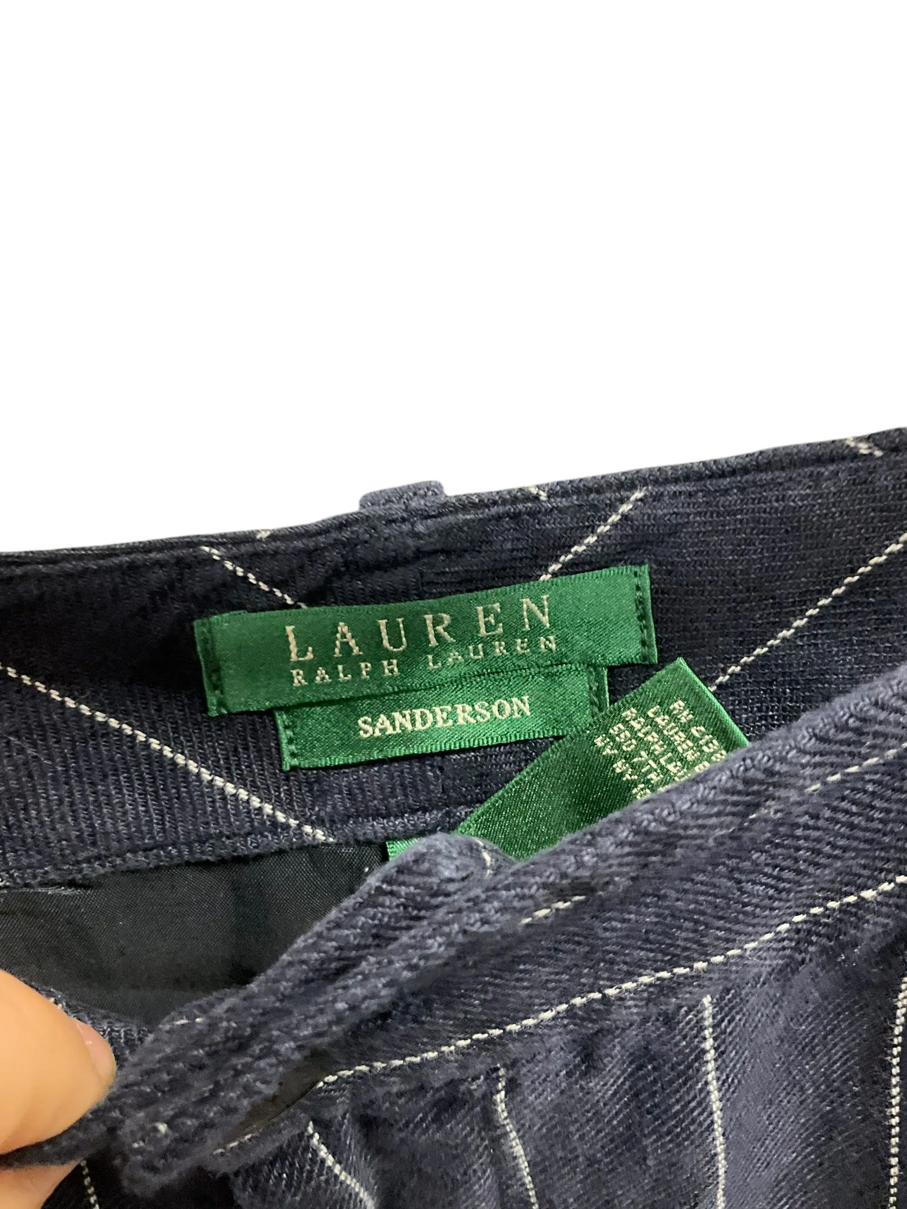 Pants Dress By Lauren By Ralph Lauren In Blue & White, Size: 18