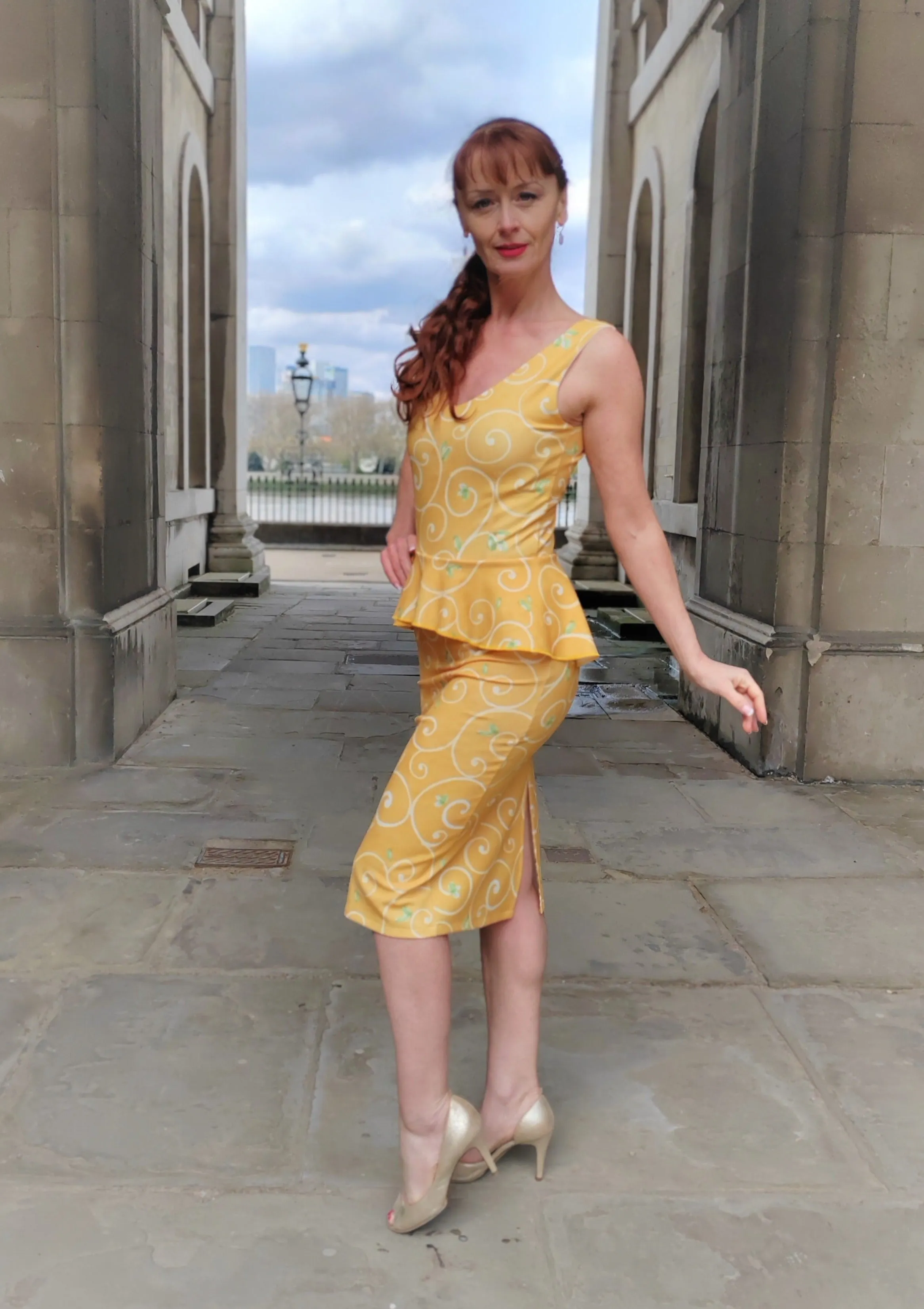 PENELOPE Tango dress with peplum