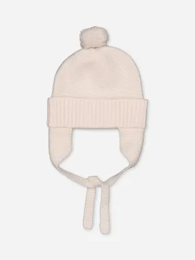 POMPOM BEANIE IVORY