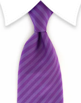 Purple Striped Tie