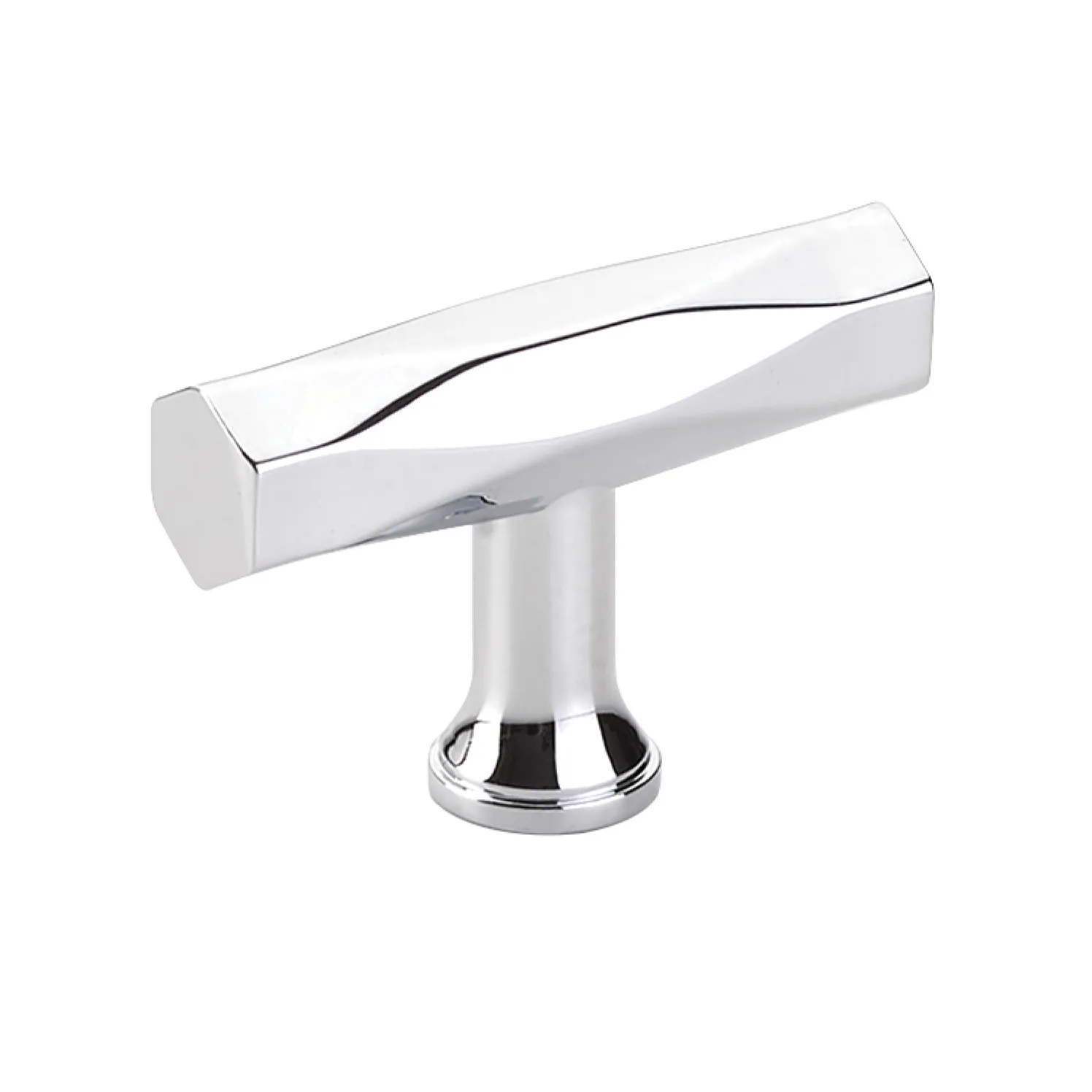 "American Designer" T-Bar Drawer Pulls in Polished Chrome