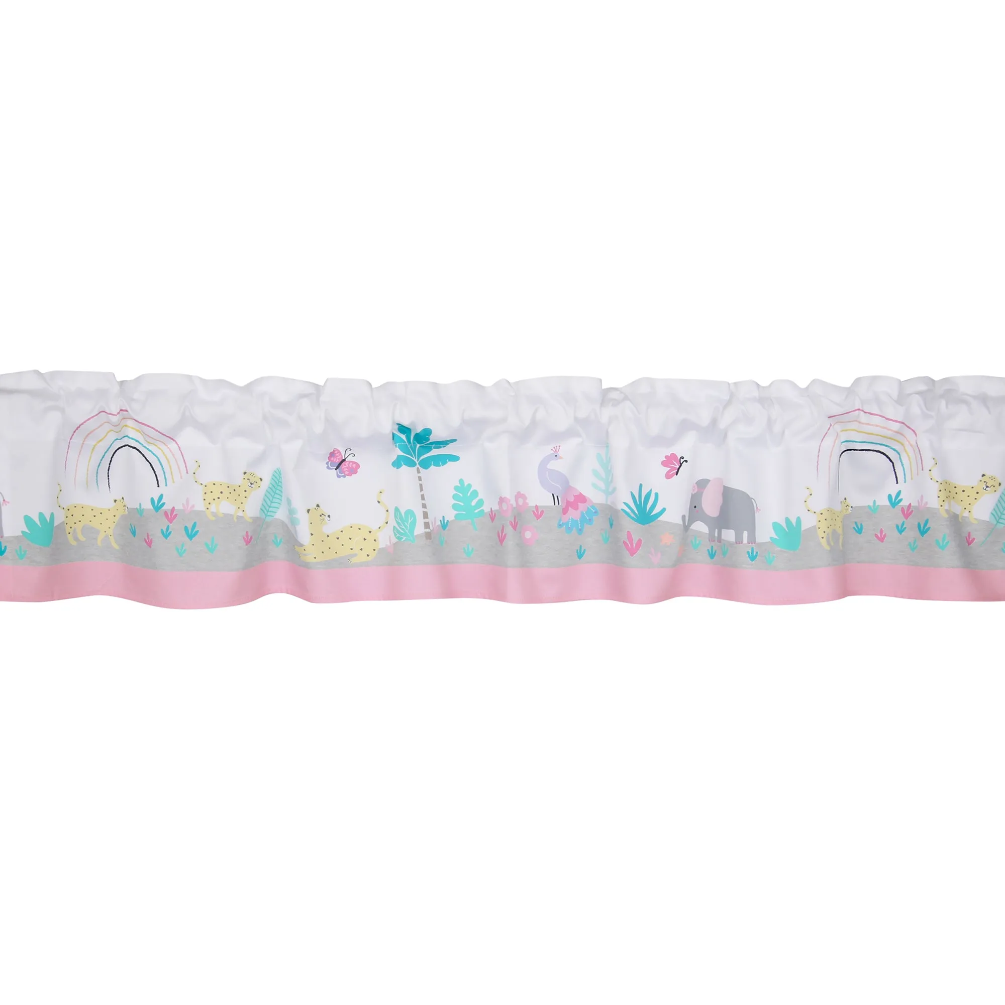 Rainbow Jungle 5-Piece Crib Bedding Set