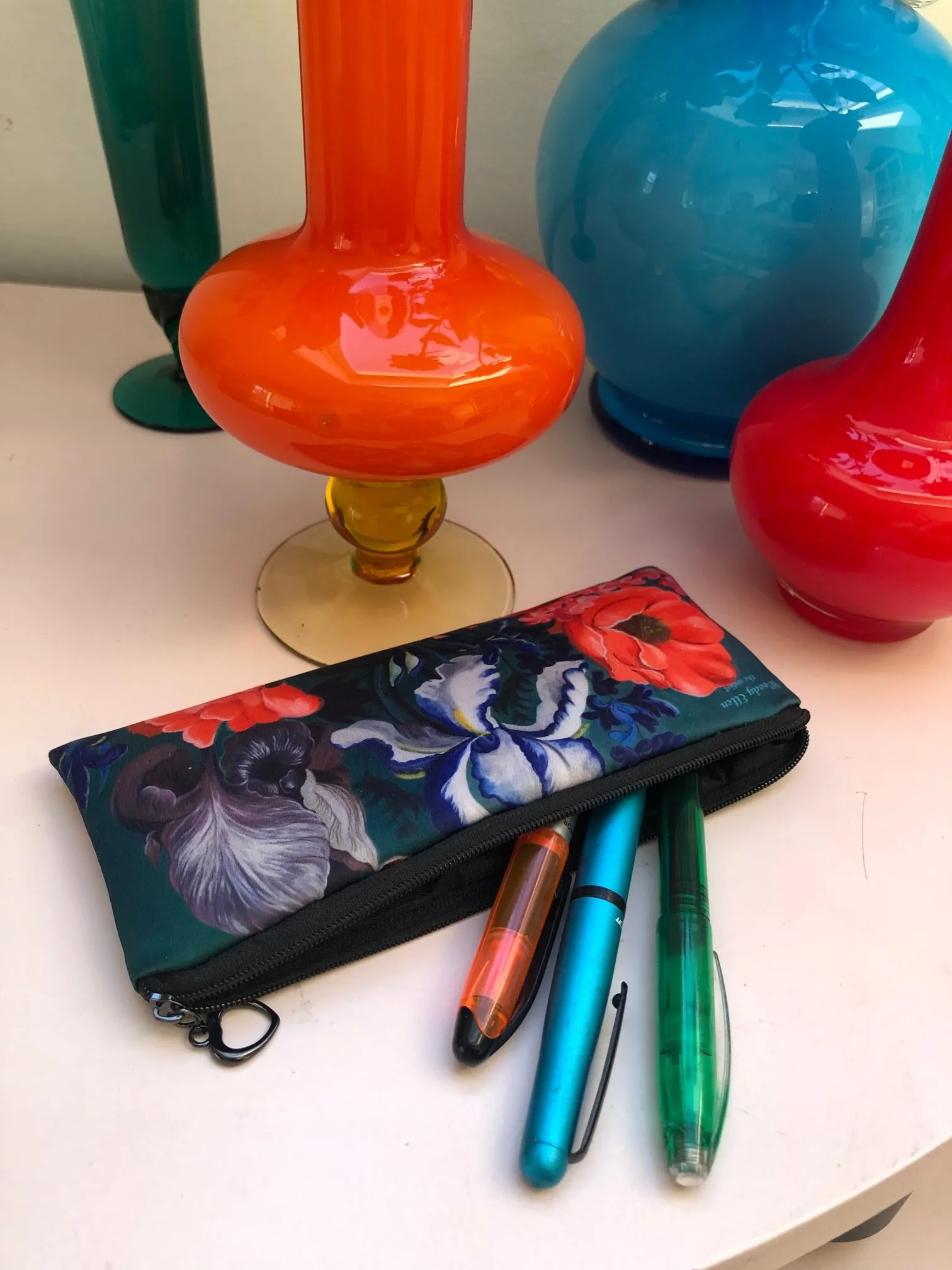 Retro pencil bag, Forest