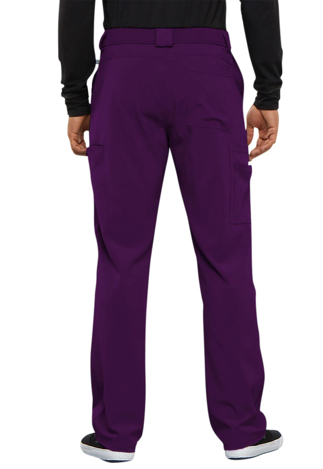Scrub Pants - Cherokee Infinity Men's Fly Front Pant - Eggplant, CK200A