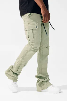 Sean Stacked - Aviation Cargo Pants (Sage)