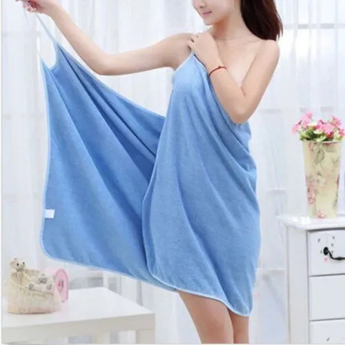 Summer new thin bath towel ice silk sling nightdress tube top bath skirt beach towel women