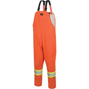 The Rock 300D Bib Pants, Polyester, X-Large, High Visibility Orange