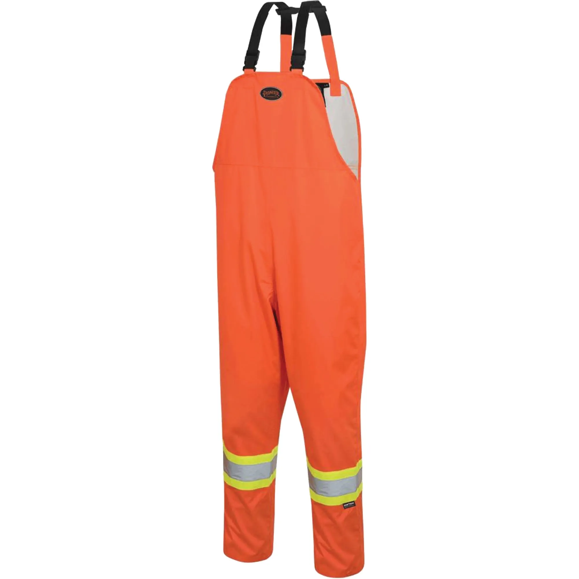 The Rock 300D Bib Pants, Polyester, X-Large, High Visibility Orange