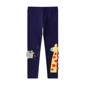 Toddler/Kid Girl's Cute Elephant/Giraffe Leggings