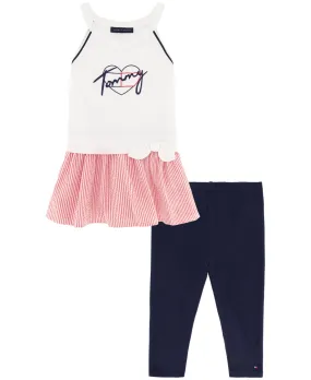 Tommy Hilfiger Baby Girls Halter Tunic and Capri Leggings