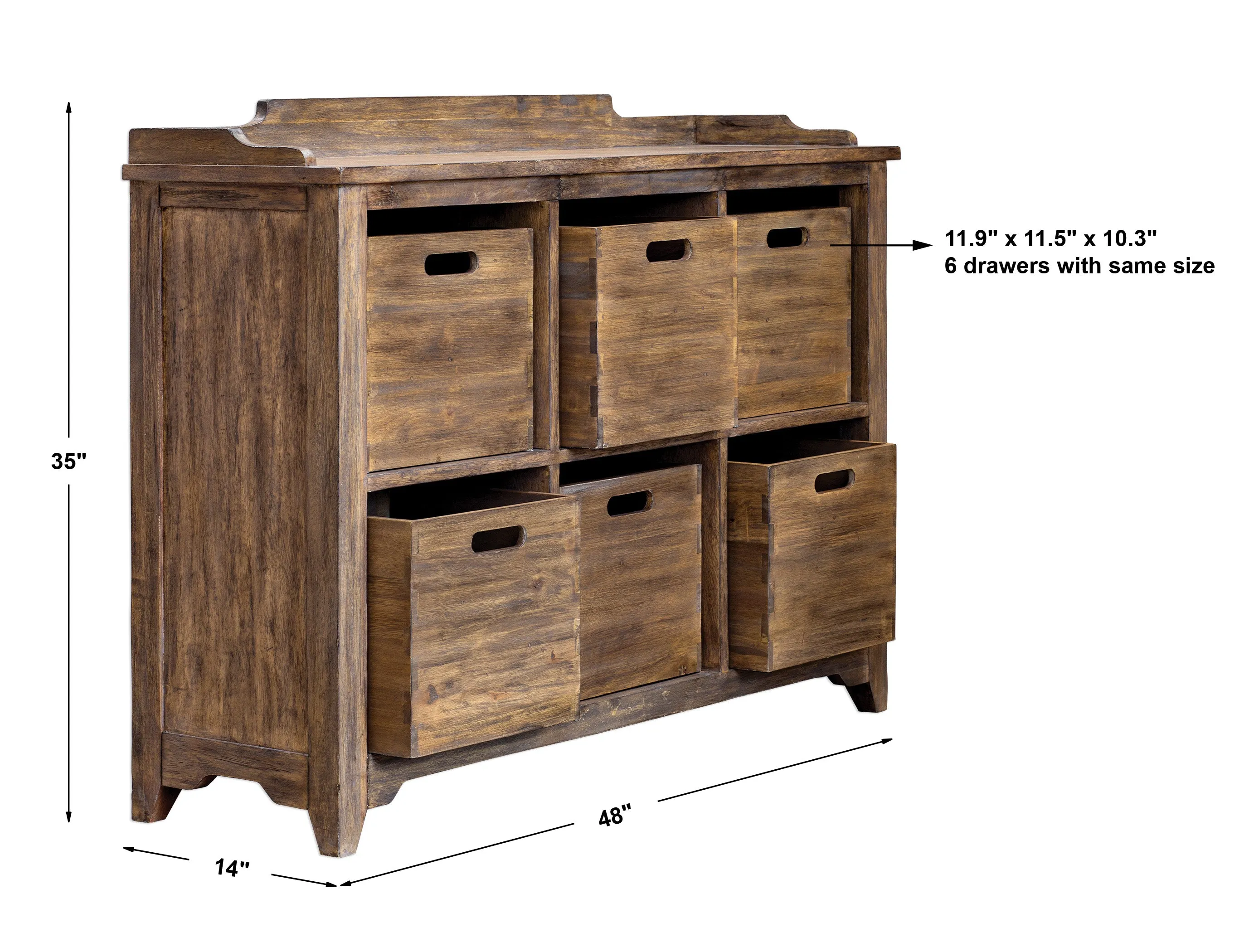 Uttermost Ardusin Driftwood Hobby Cupboard