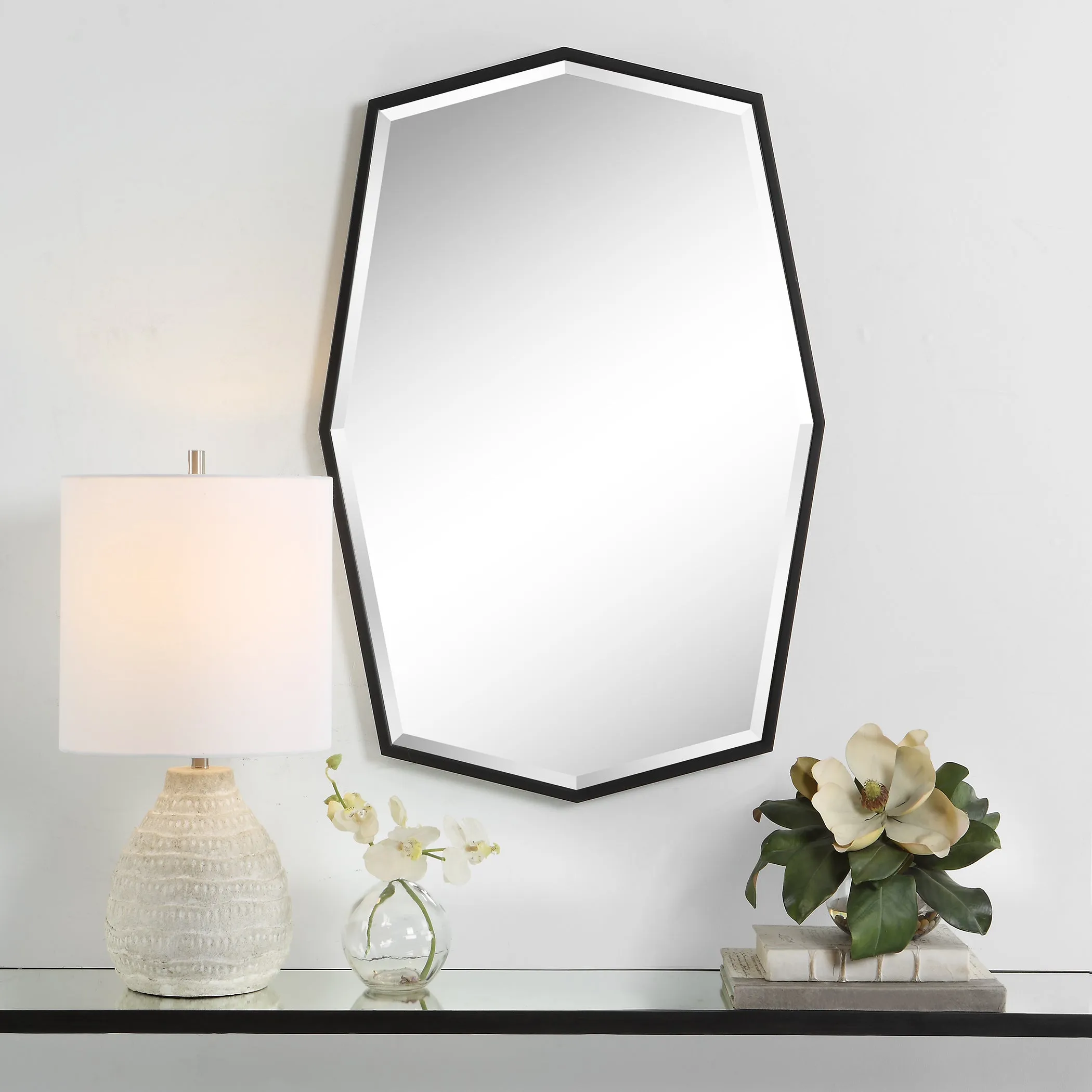 Uttermost Facet Octagonal Iron Mirror