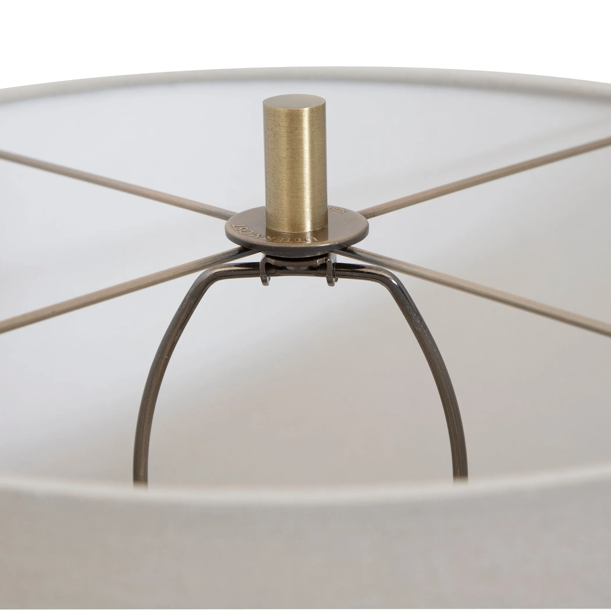 Uttermost Monacan Gray Textured Table Lamp
