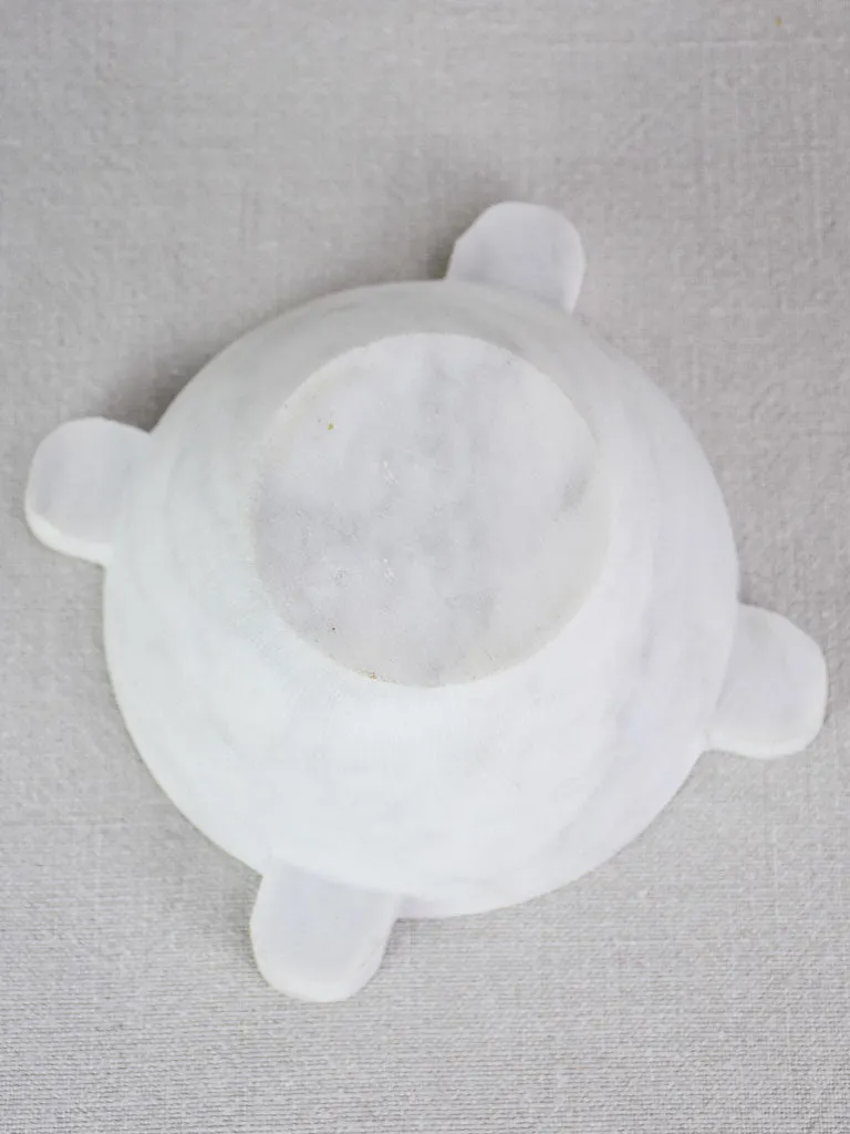 White marble kitchen mortar 8¼"