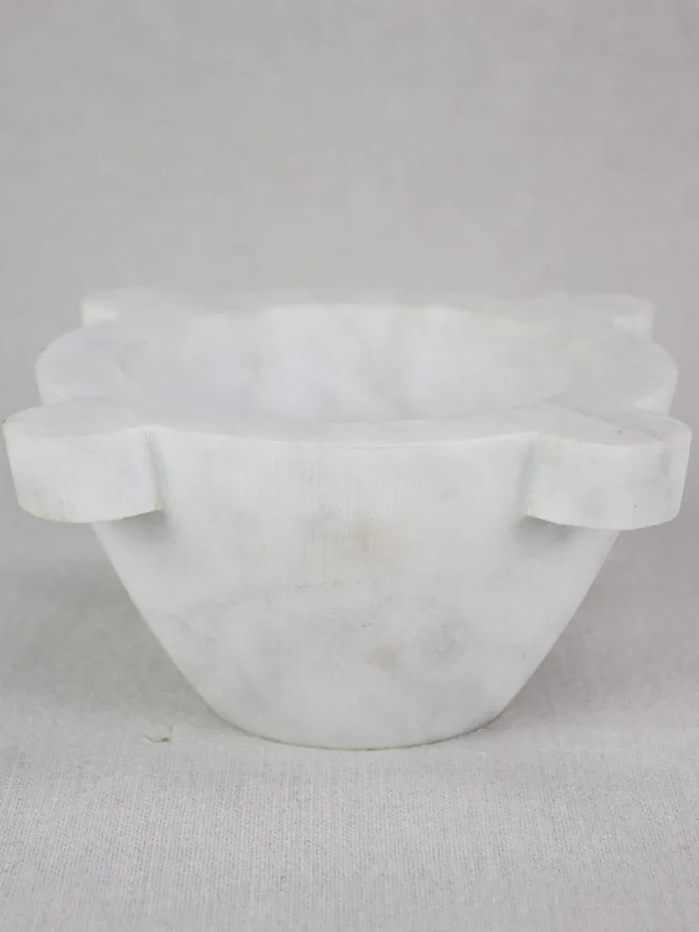 White marble kitchen mortar 8¼"