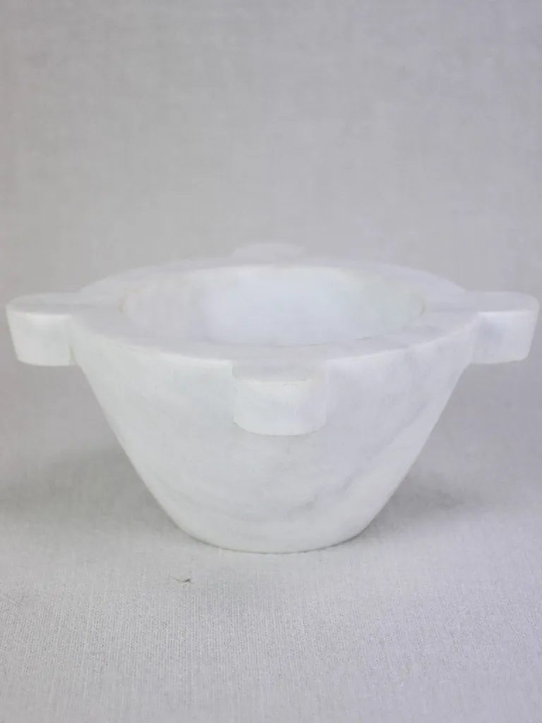 White marble kitchen mortar 8¼"