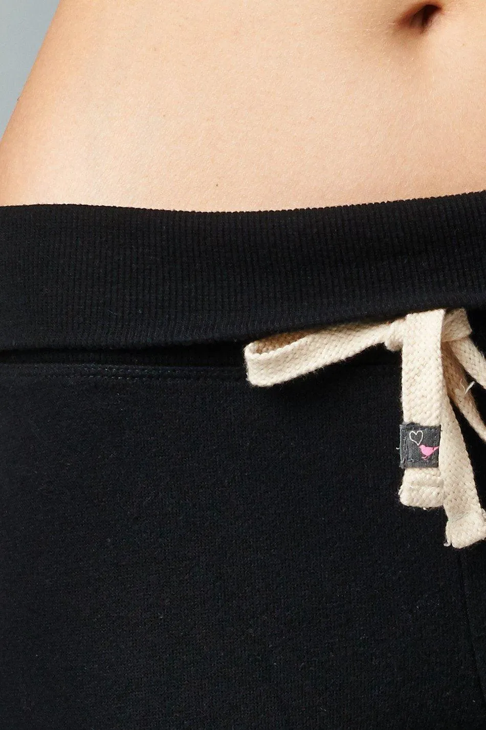 Women's Fold-over Waistband French Terry Screened