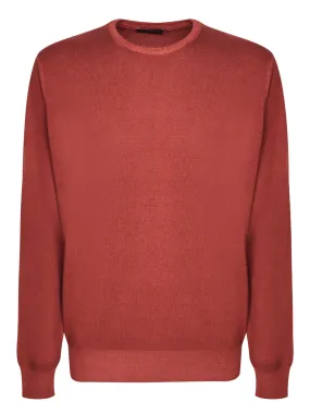 Wool-blend brown pullover