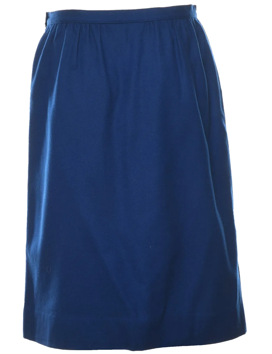 Wool Pendleton Pencil Skirt - M
